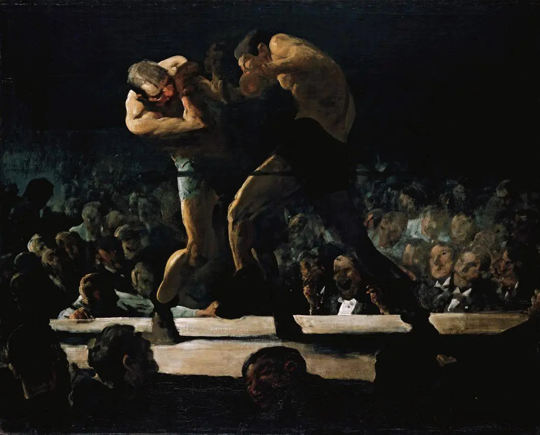 tableau de boxe illustrant l’intensité du mouvement sportif au Vésinet et l’art de vivre actif